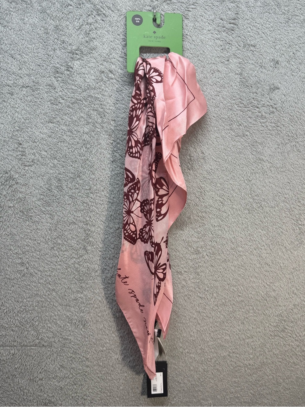 NWT Kate Spade New York Spring Flight Butterfly Silk Scarf